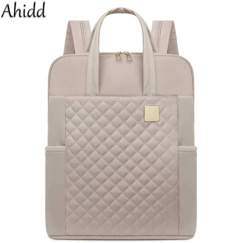 

Модный клетчатый рюкзак, женский водонепроницаемый нейлоновый рюкзак, легкая сумка для ноутбука, дорожный рюкзак, большая вместительная школьная сумка для девочек