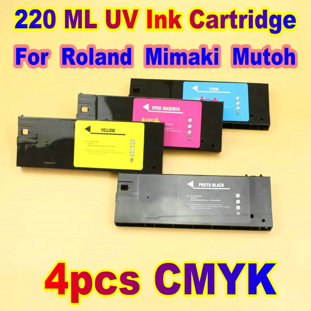 

Printer UV Printing Empty Ink Cartridge for Roland Mimaki Mutoh 220ml Refillable Print Cartridge for UV Printer Consumables Part