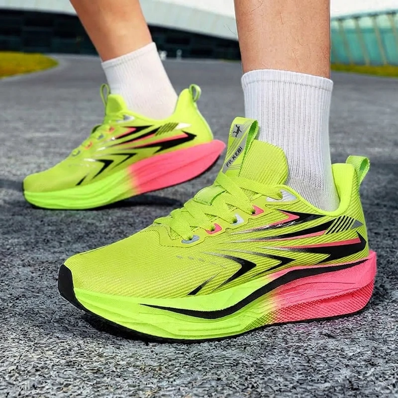 High Quality Carbon Plate Sports Shoes Unisex Trainers Platform Men's Running Shoes Breathable Non-slip Women's Athletic Shoes