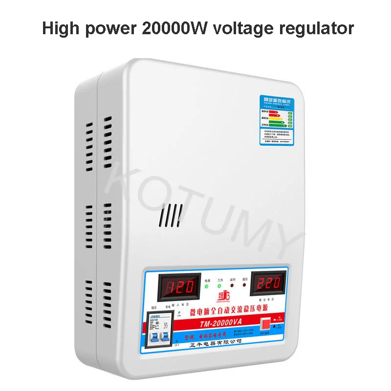 Imagem -06 - Estabilizador Automático para Alimentação Doméstica 15kw Estabilizador de Tensão com Tensão de Entrada 120v270v Saída 220v