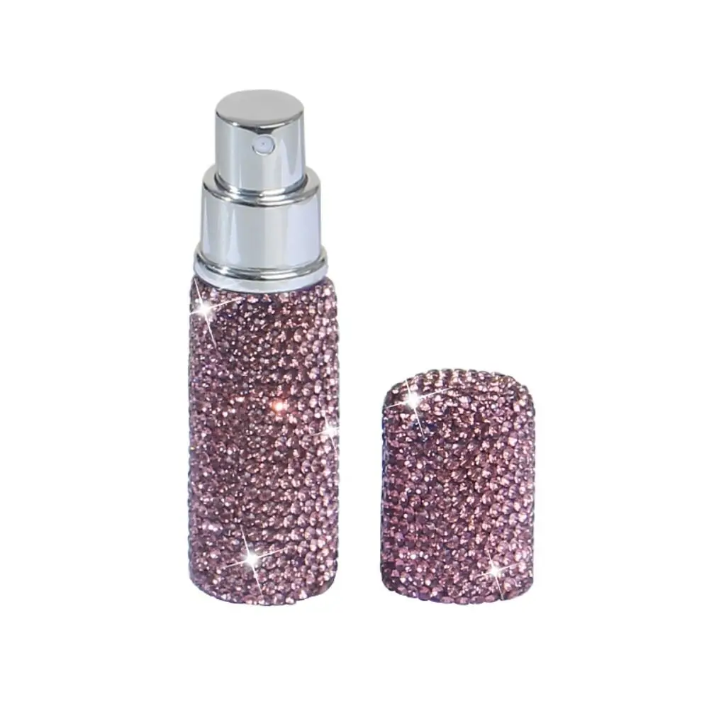 5ml 10ml Portable Perfume Spray Bottle Rhinestone Inlaid Refillable Leakproof Travel Mini Cosmetics Sub Bottle Container Wholesa