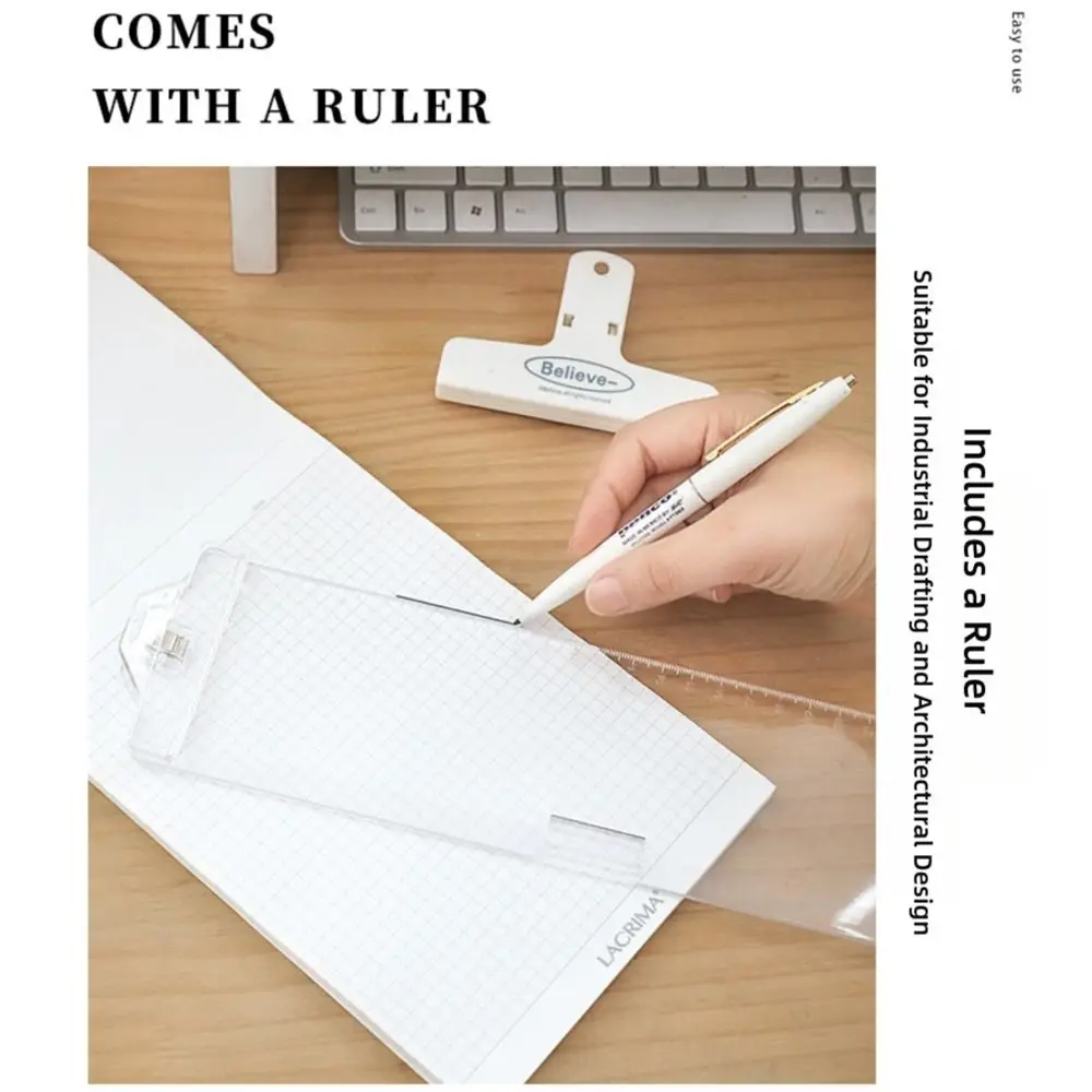 Multi-functional Transparent Monitor Memo Board With Clip Stable Computer Display Message Board Computer Side Panel