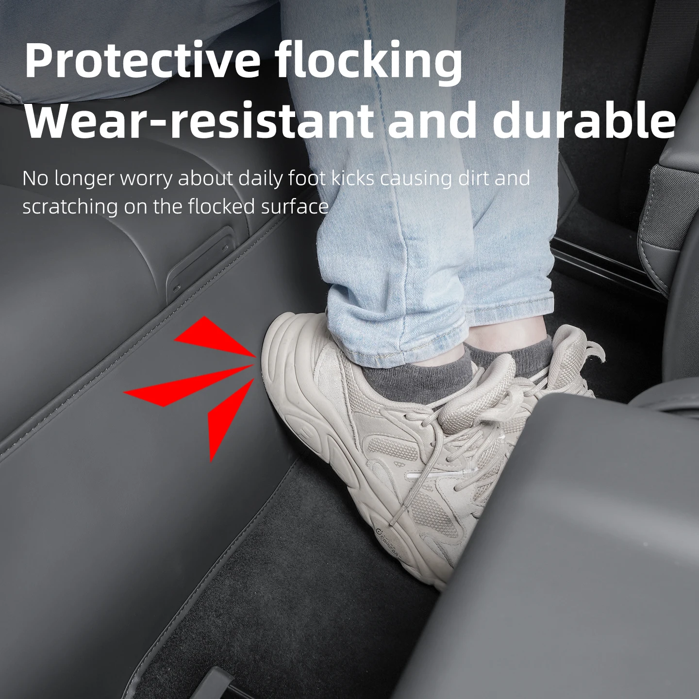 For Tesla Model YL Seat Anti Kick Pad, Protective Pad Under the Third Row Seat of 6-Seater Model YL, Anti Trampling, Accessories
