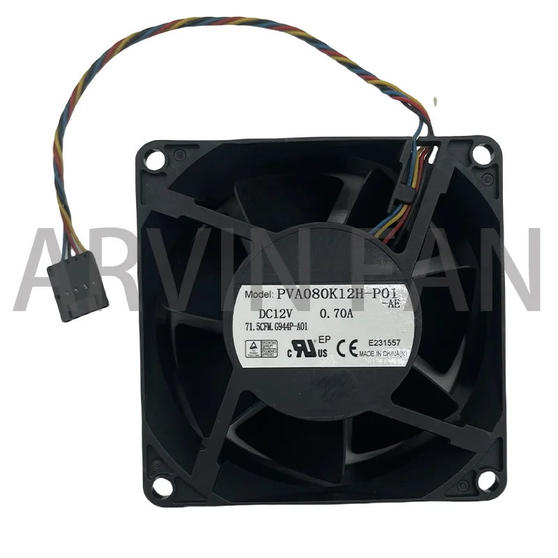 Original PVA080K12H-P01 G944P 80x80x38MM Strong Air Flow Server Inverter Axial Cooling Fan