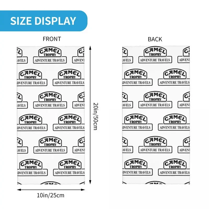 카멜 트로피 반다나 목 커버 프린트 어드벤처 스포츠 발라클라바 마스크 스카프, 다용도 모자, 야외 스포츠, 남녀공용
