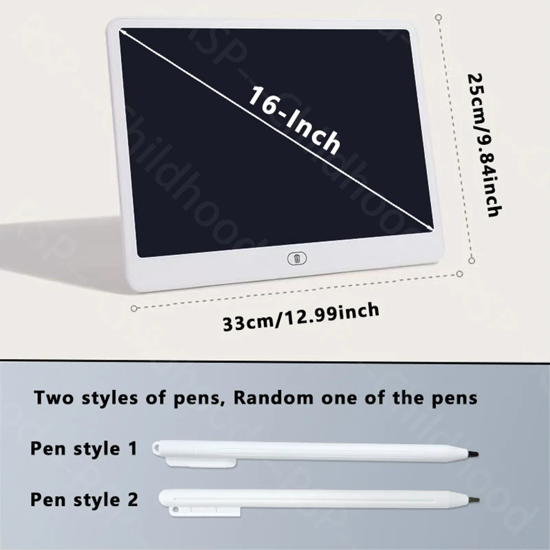 16/13/11 Inch LCD Writing Board Drawing tablet Kids Writing Painting Children Educational Toys for 3 4 5 6 7 8 Years Girls Boys