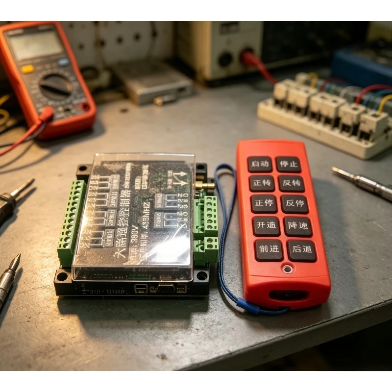 6-Channel Multi-Function Industrial Wireless Remote Controller for Electric Hoist Crane