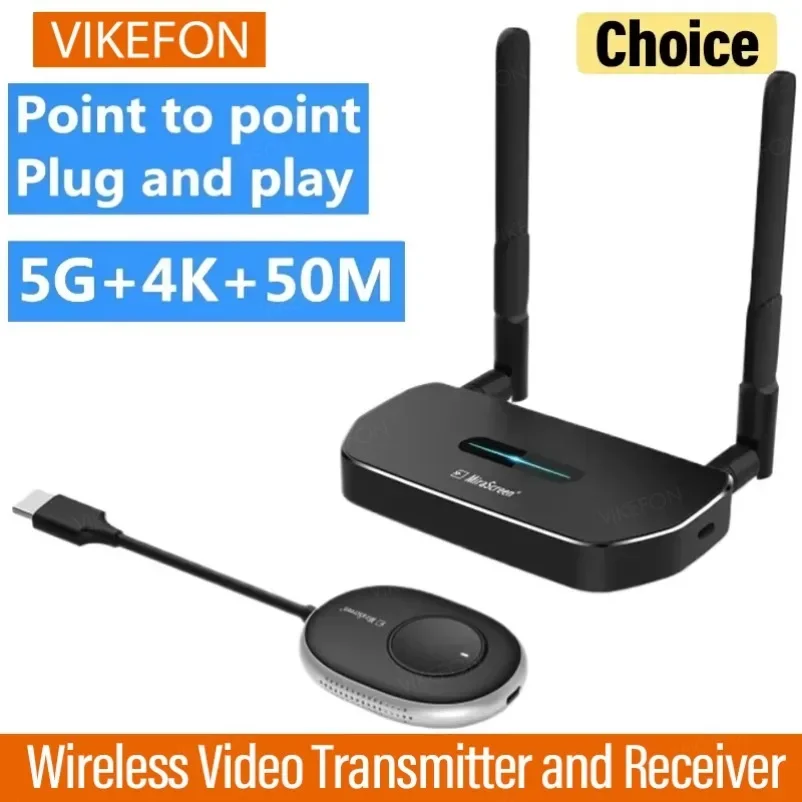 

50M HDMI-Compatible Wireless Extender Video Transmitter and Receiver 1 To 4 5G 4K Screen Switch for PS4 Camera PC To TV Stick