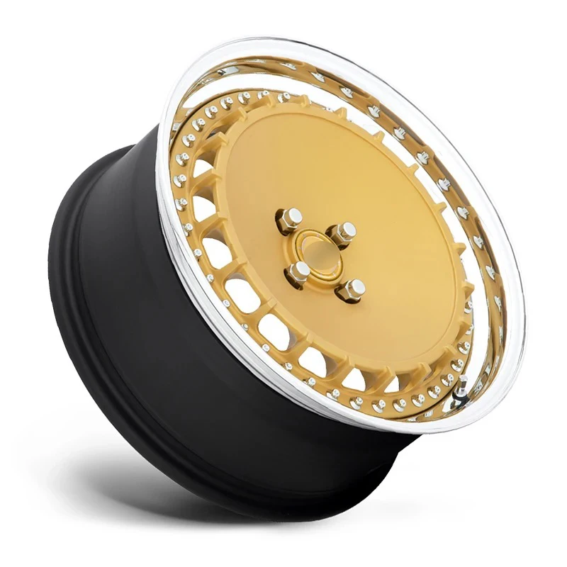 Custom Forged 2-piece 18 19 20 21 22 23 24 26 Inch Deep Dish Gold Chrome Car Wheels Aluminium Alloy Forged Rims ForW205,W213,W16