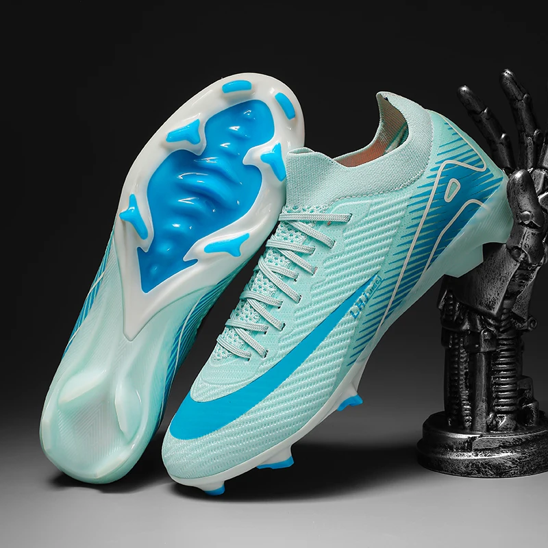 

Men Women Football Boots Society Professional Original Sports Soccer Shoes Cleats Outdoor Ankle Ultralight Futsal Football Shoes