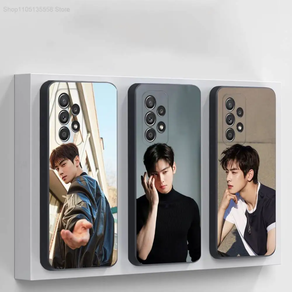 

Cha E-EunWoo Cool For Samsung S 25,24,23,22,30,21,10,9,Ultra,Plus,Lite,FE,4,5G Black Soft Case Phone Case