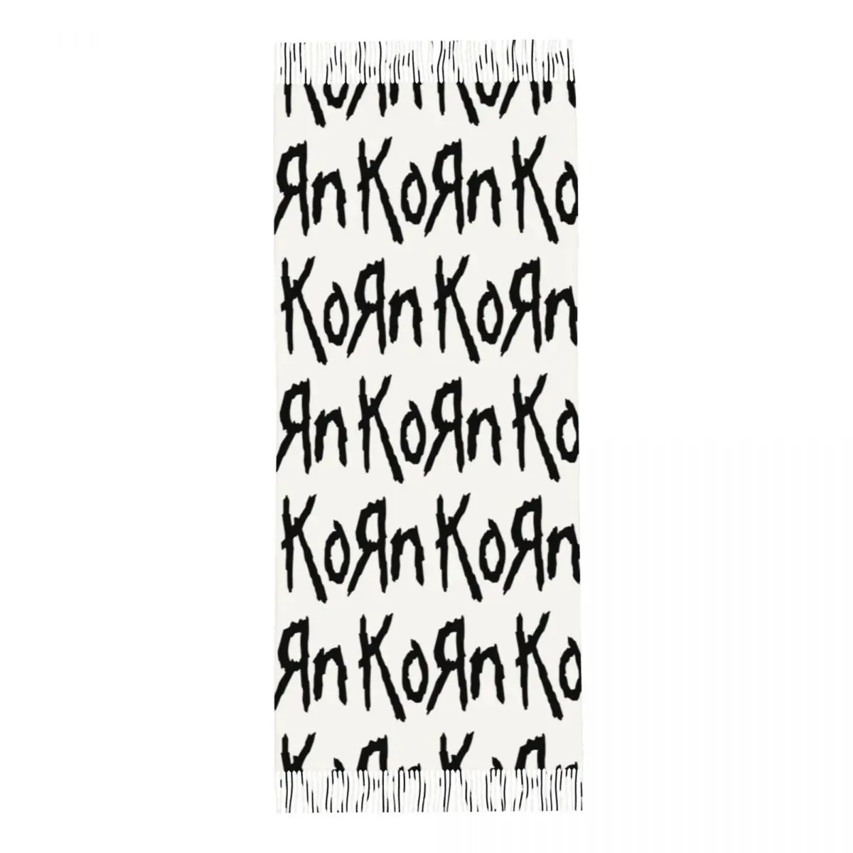 Korn Band Rock Metal Music Scarf Tassel Scarves for Women Soft Warm Shawls and Wraps Large Fall Winter Shawl Wrap