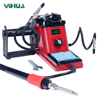 YIHUA 926 LED III Digital Electric Soldering Iron Temperature Adjustable 60W 110W High Power Station With 2 Welding Helping Hand