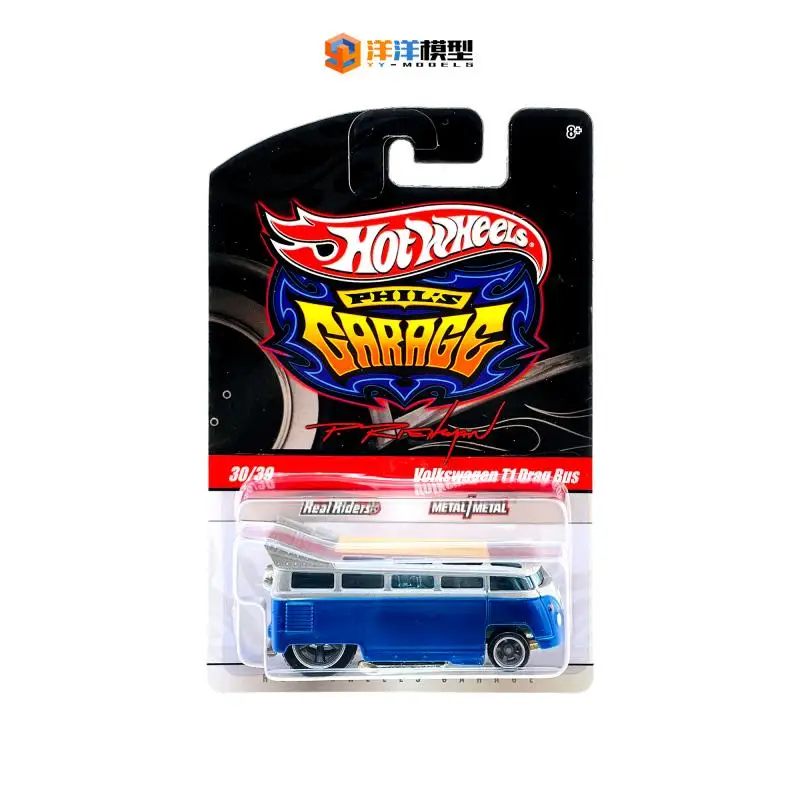 Hot Wheels  Garage series 1/64 vw t1 drag bus Collection of die-cast alloy trolley models