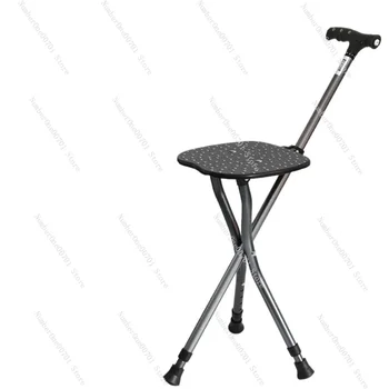다기능 접이식 접이식 지팡이 의자, 지팡이 벤치, 노인 삼각대 의자, 목발 N09