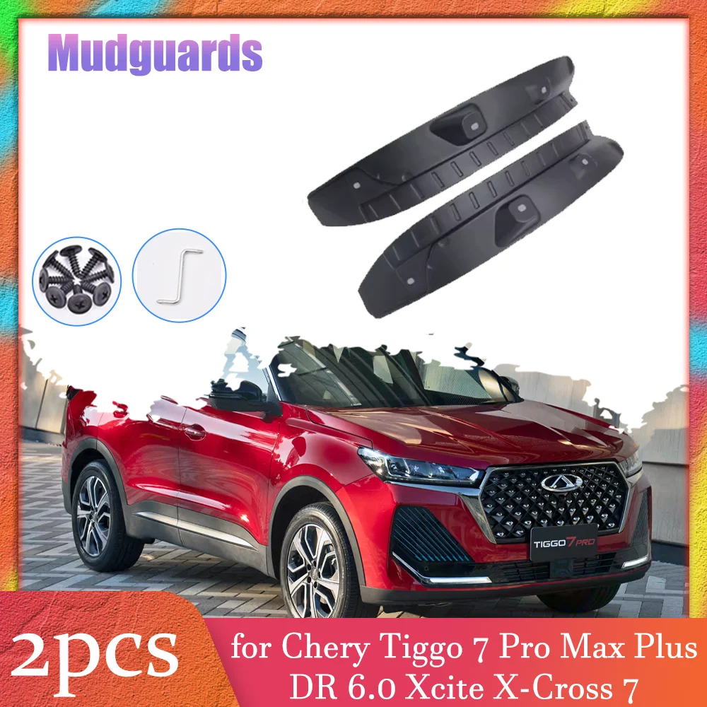 Chlapacze do Chery Tiggo 7 Pro Max Plus DR 6.0 2020~2025 Wewnętrzne chlapacze Chlapacze Błotniki Błotniki tylnego koła Akcesoria
