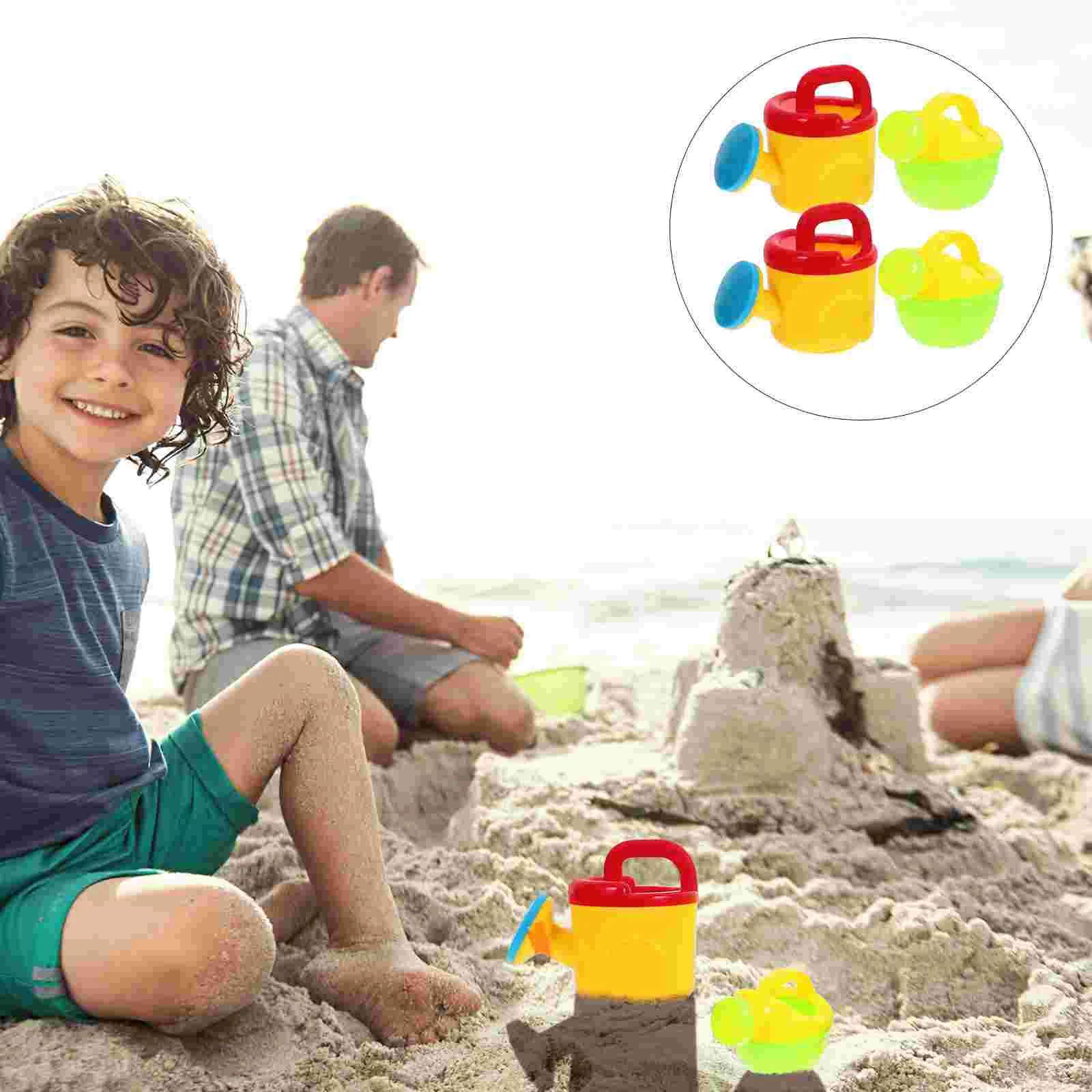 6 uds juguete de playa para niños herramientas de riego para niños baño ducha juego pequeñas regaderas de plástico juguetes Color brillante Adorable