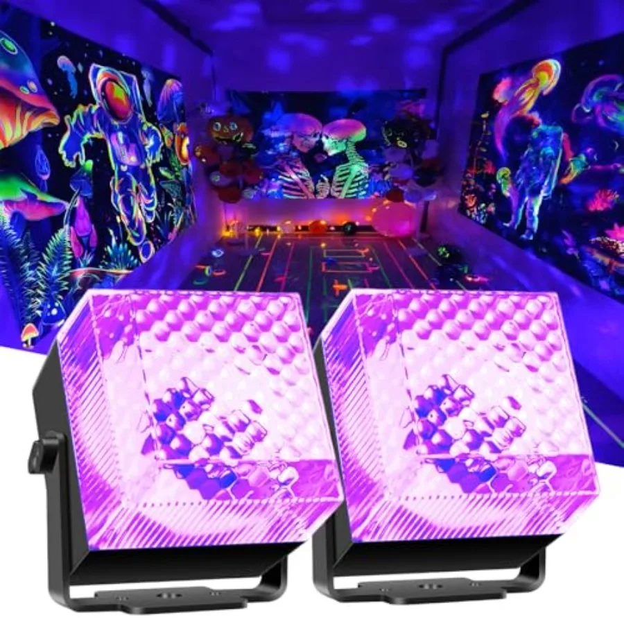

Светильник для дискотеки Disco Black Light Glow Party Lights 0W, УФ-светильник для дискотеки с звукоактивируемым стробоскопом, светильник для вечеринок на Хэллоуин, для диджейских вечеринок, для помещений