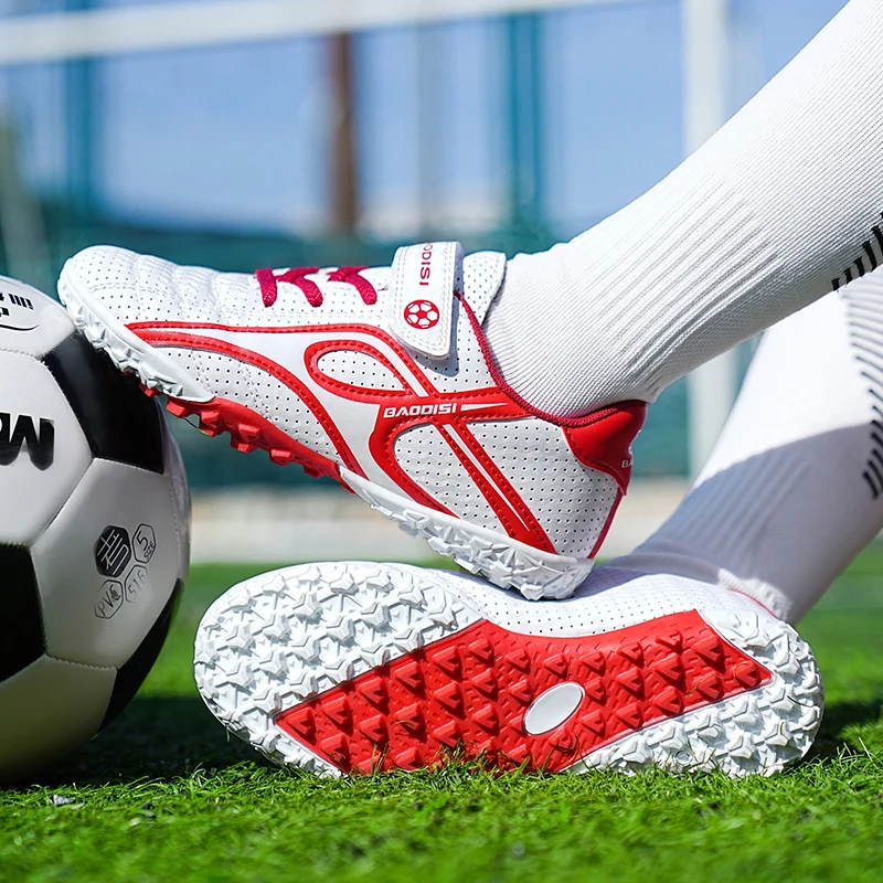 

Children Soccer Shoes Professional TF/AG Kids Outdoor Sneaker Students Training Society Football Shoes Grass Boy Football Boots