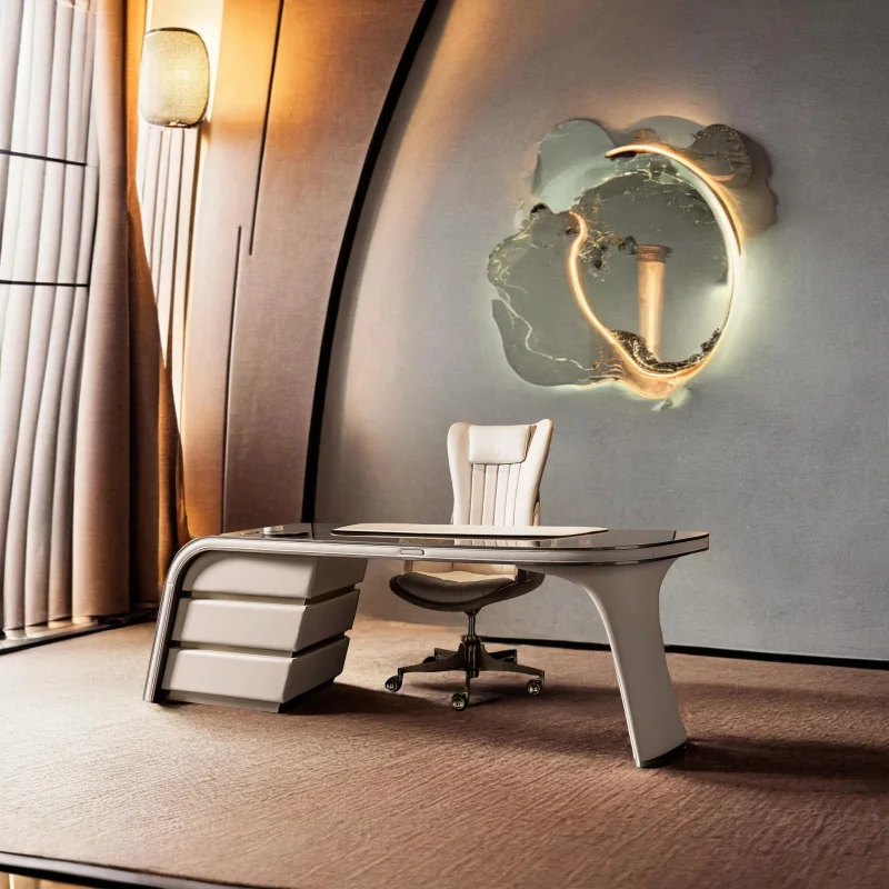 custom.Modern High End Home Office Furniture Full Set Italian Design Luxury Working Table  Home Office Desk