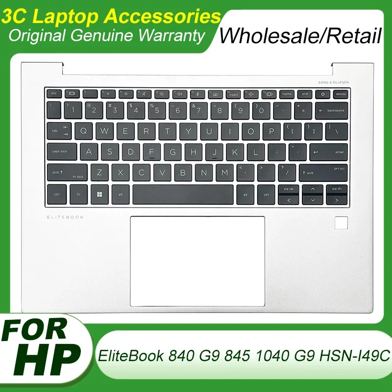 

Original New Lapotp Backlight Keyboard HP EliteBook 840 G9 845 1040 G9 HSN-I49C Palmrest Top Case Replacement Cover N09276-001