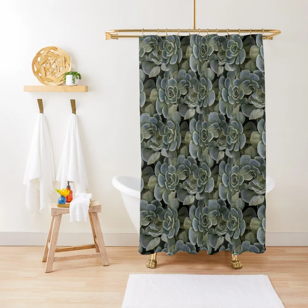 

Succulent (pattern) Shower Curtain For Bathroom Shower For Shower Set For Bathroom Curtain