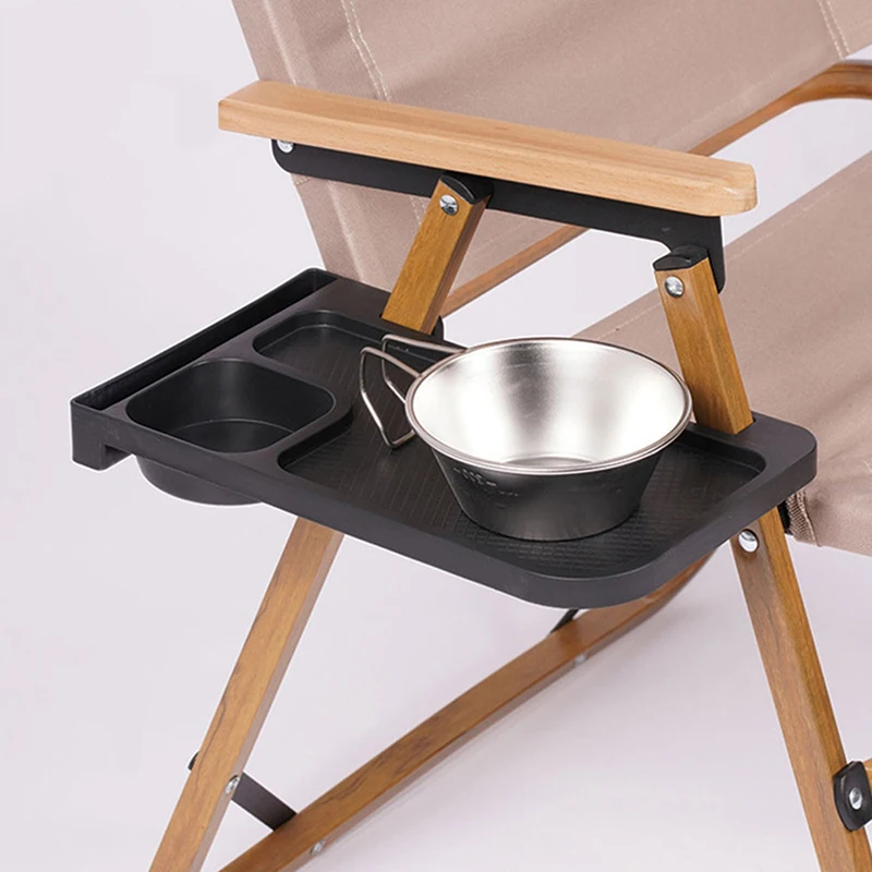 Recliner Chair Clip On Side Desk Storage Tray Portable Cup Phone Holder Tray Multipurpose Outdoor Camping Accessories