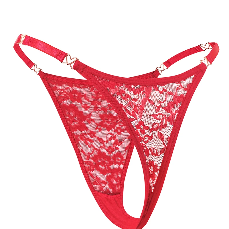 3 قطعة/الحزمة منخفضة الخصر الأحمر السنة الجديدة مثير الدانتيل المرأة g-سلسلة أنيقة مثير الملابس الداخلية تنفس مريحة سيدة سيور الملابس الداخلية #4