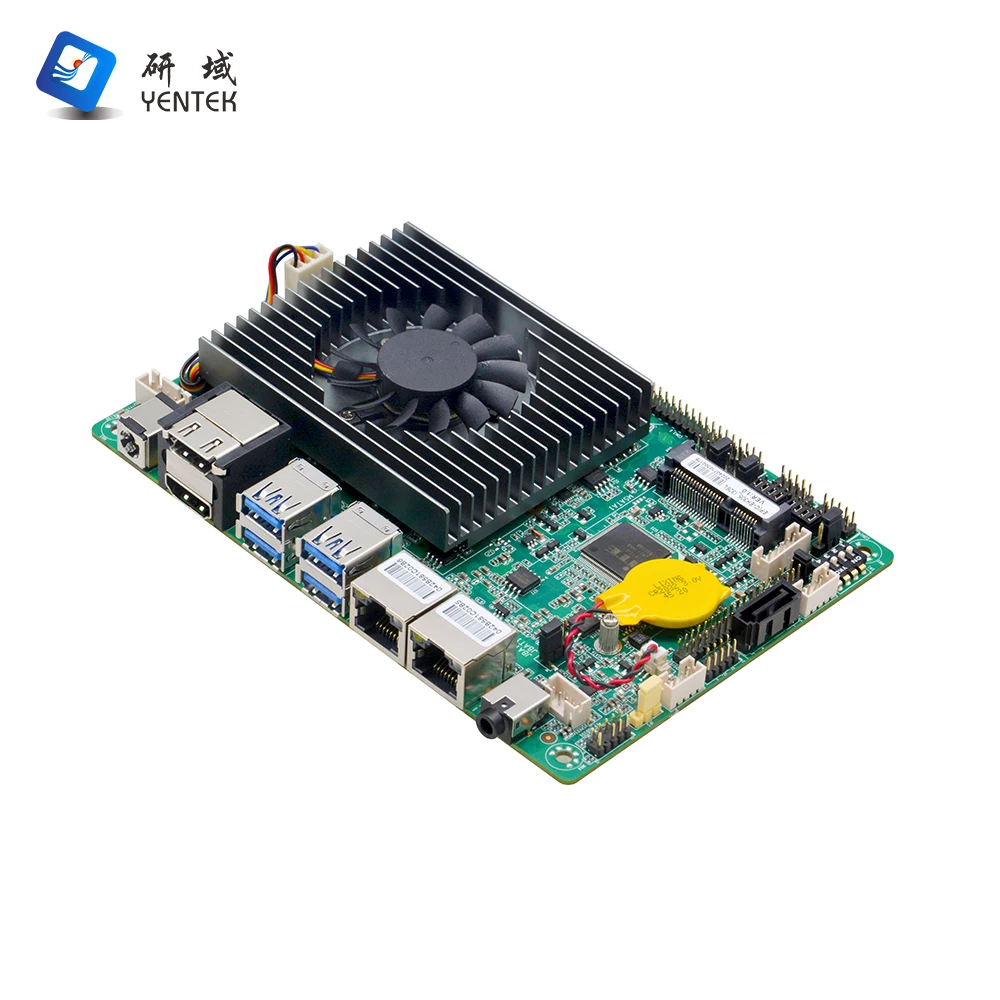 Motherboard with Processor Intel N305 DDR4 MSATA Win10 Win11 Linux HD LVDS 2 I226V Gigabit LAN 6 RS232 COM 3.5 Inch Motherboard