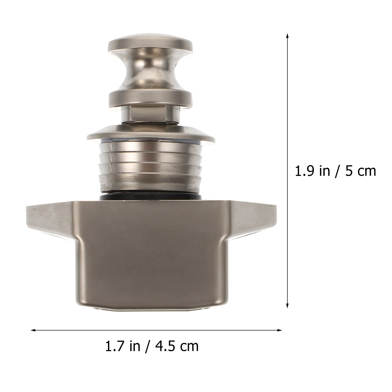 1Pcs Button Lock Cabinet Door Catch Lock Push Button Type Keyless Locker for Camper Van Drawer Furniture Yacht Boat