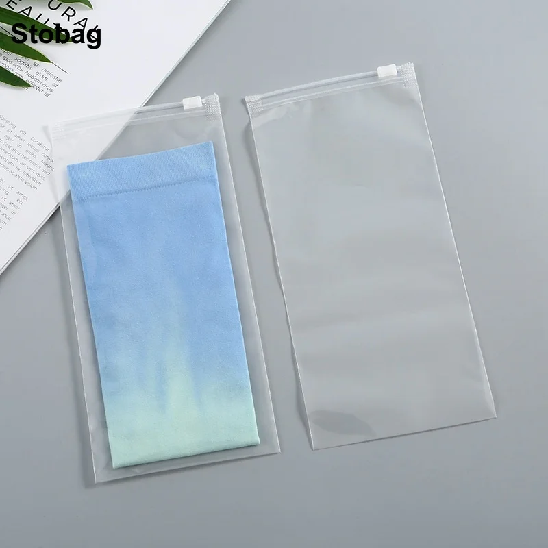 

StoBag 50pcs Wholesale Matte Frosted EVA Packaging Bags Ziplock Zipper Small Sealed Pen Mask Stationery Storage Reusable Pouches