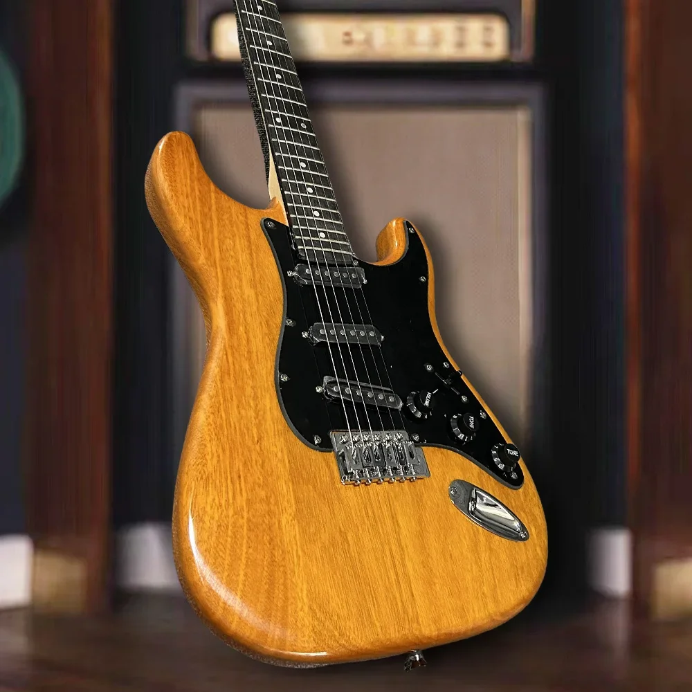 

Free Shiping Wood Color Fen ST 6-string Electric Guitar Suitable for Rock and Blues Style Electric Guitar Rosewood Fingerboard