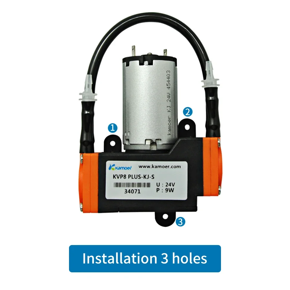 

Kamoer 611Lmin KVP8 Plus Мини-диафрагменный насос 12 В 24 В постоянного тока Двигатель Вакуумный насос отрицательного давления 0,07 МПа Всасывающий насос для газа ​