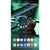NEW Smart Watch 2022 Men GPS Nano SIM Card 4G Android 12 900mah 6GB 128GB Leather Sport Lemfo Lem16 Smart Watch