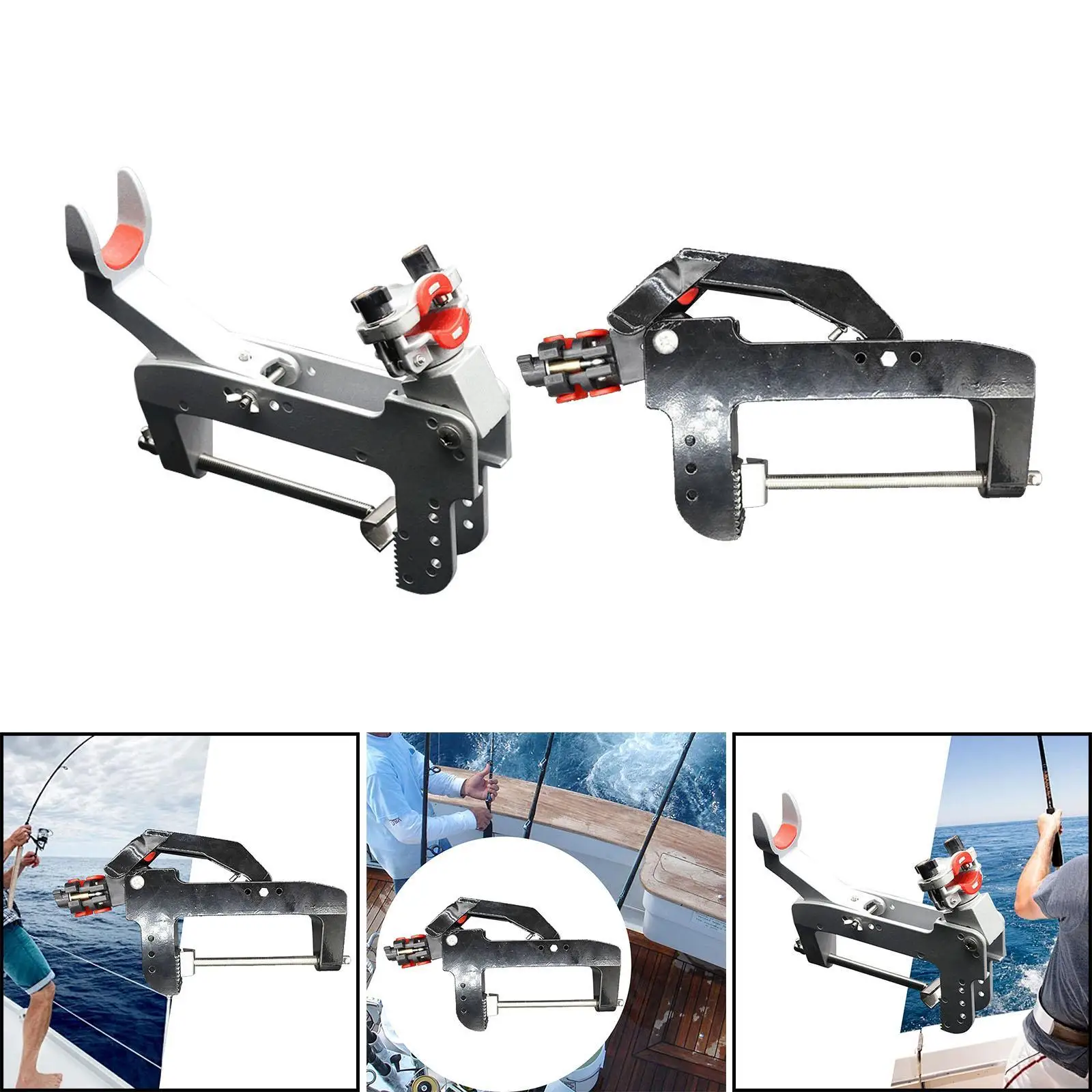 Fishing Rod Holder Trolling Holder Rack Folded Portable Fishing Pole Holder Fishing Boat Rod Bracket for Canoe Dock Home Boat