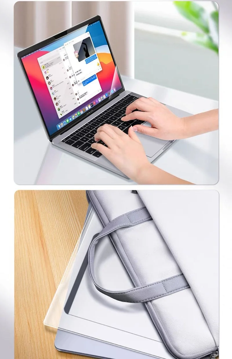 Magnetischer Anti-Blaulicht-Bildschirmschutz für MacBook 13-17 Zoll Wiederverwendbare Augenschutzfolie – Detail 9