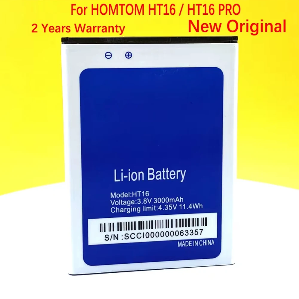New Battery For Homtom HT3 HT16 HT17 HT37 Pro Mobile Phone Replacement In Stock + Tracking Number