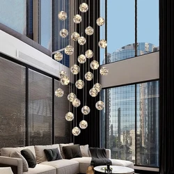 New models Nordic Home Decoration Stair Chandelier Living room and Dining room Pendant Lights Ceiling light indoor Lighting