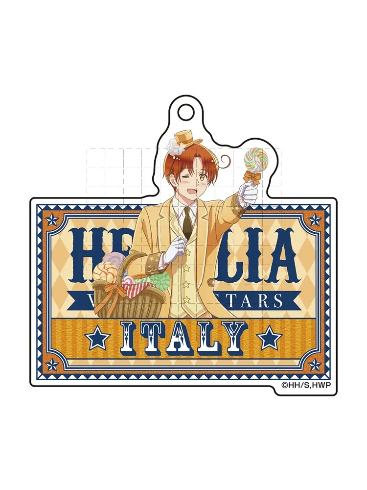 NEW Axis Powers Hetalia Arthur Kirkland Honda Kiku SpaMano Keychain Cosplay Nanami Ruchia Lucia Hanon Hosho Bag Pendant Keyring