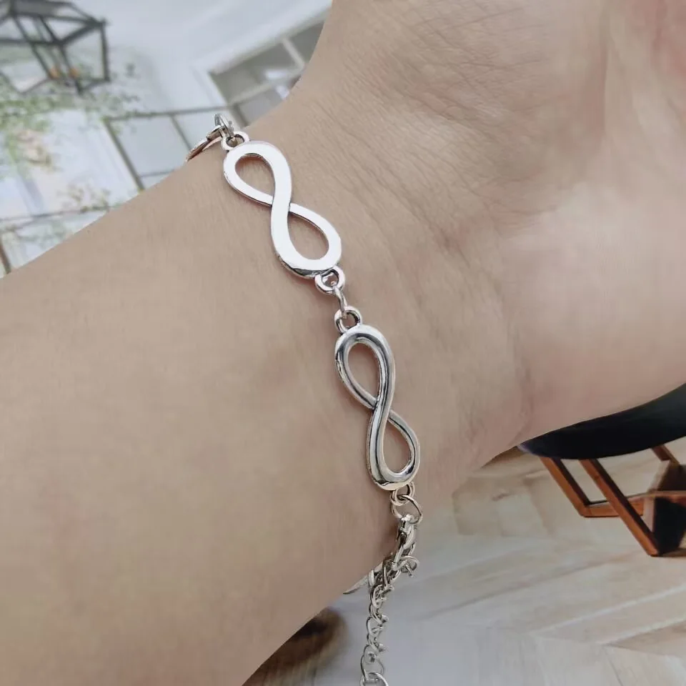 Hot Sale 8 Character Infinity Number Infinity Bracelet Women Men Friendship Gifts Boho Charm Fashion Bracelet Jewelry