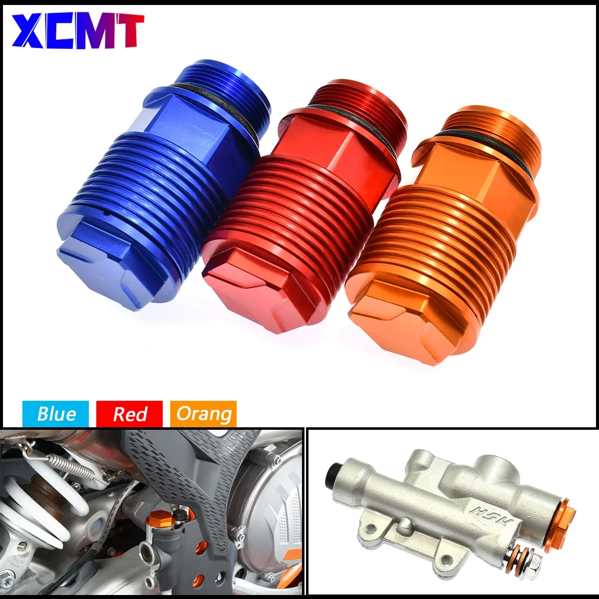 For TE FE FE 125 - 350 450 500 525 530 KTM SX S-F EXC TPI EXCF XC XCF XCW XCFW Rear Brake Fluid Reservoir Extender Oil Cap Plug