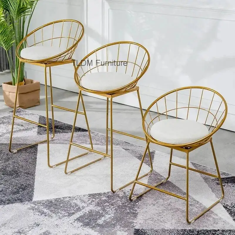 Desks Comfortable Chairs Dining Gold Alto Balcony Designer Design Bar Gaming Stools Taburete Luxury Reception Salon Furniture