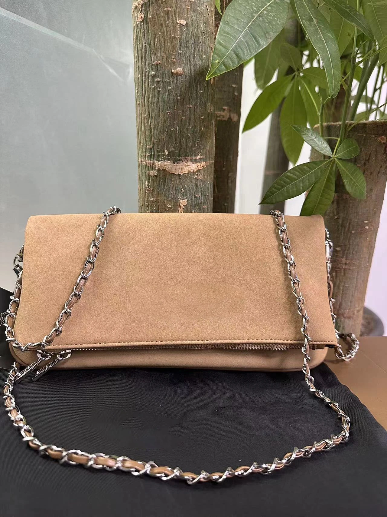 Classic Women Shoulder Bag Designer Brand Fashion Metal Chain Strap Crossbody PU Material Handbag Ultrathin Square Phone ZV bags