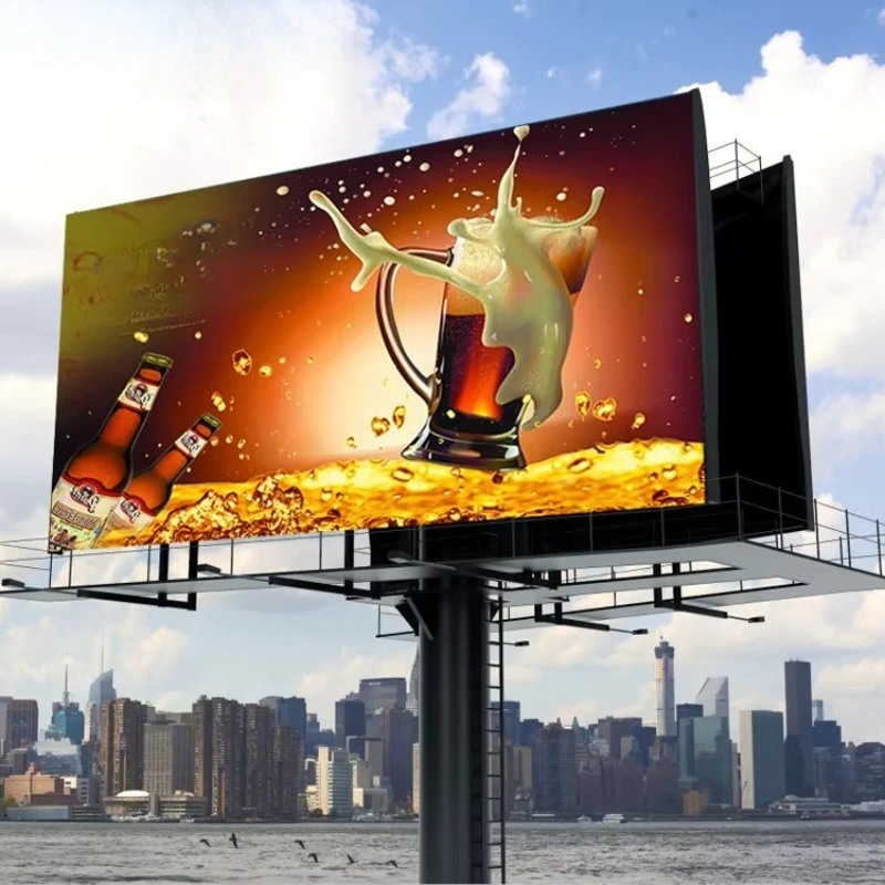 HD Waterproof Full Color Fixed Installation Video Wall Billboard Advertising Outdoor P8 P10 Led Cabinet Screen