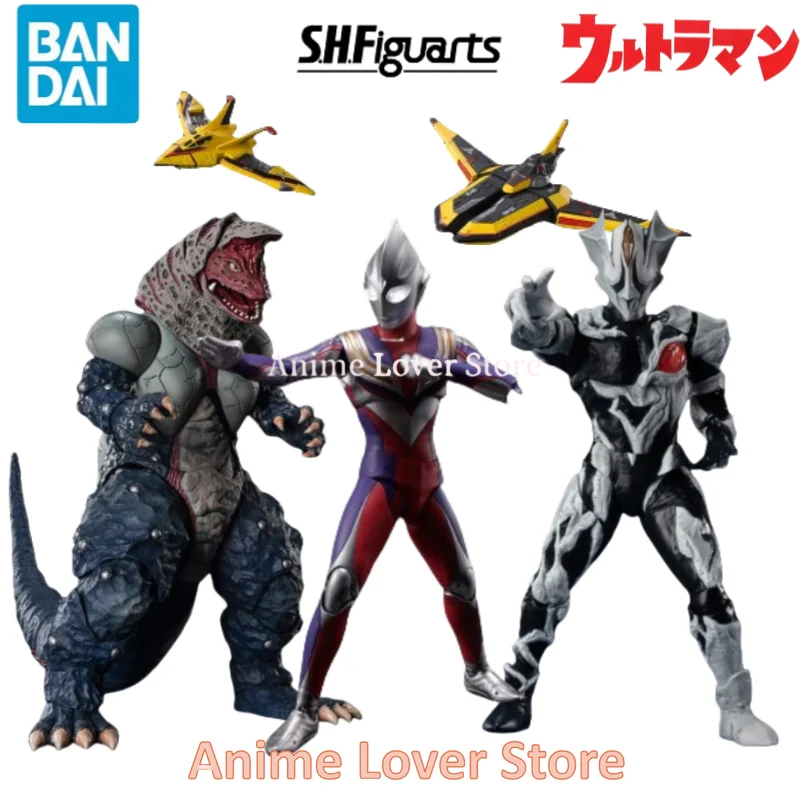 

Original Bandai SHFiguarts SHF Ultraman Tiga Golza Kyrieloid Anime Action Figure Toy For Kids Gift Collectible Model Ornaments
