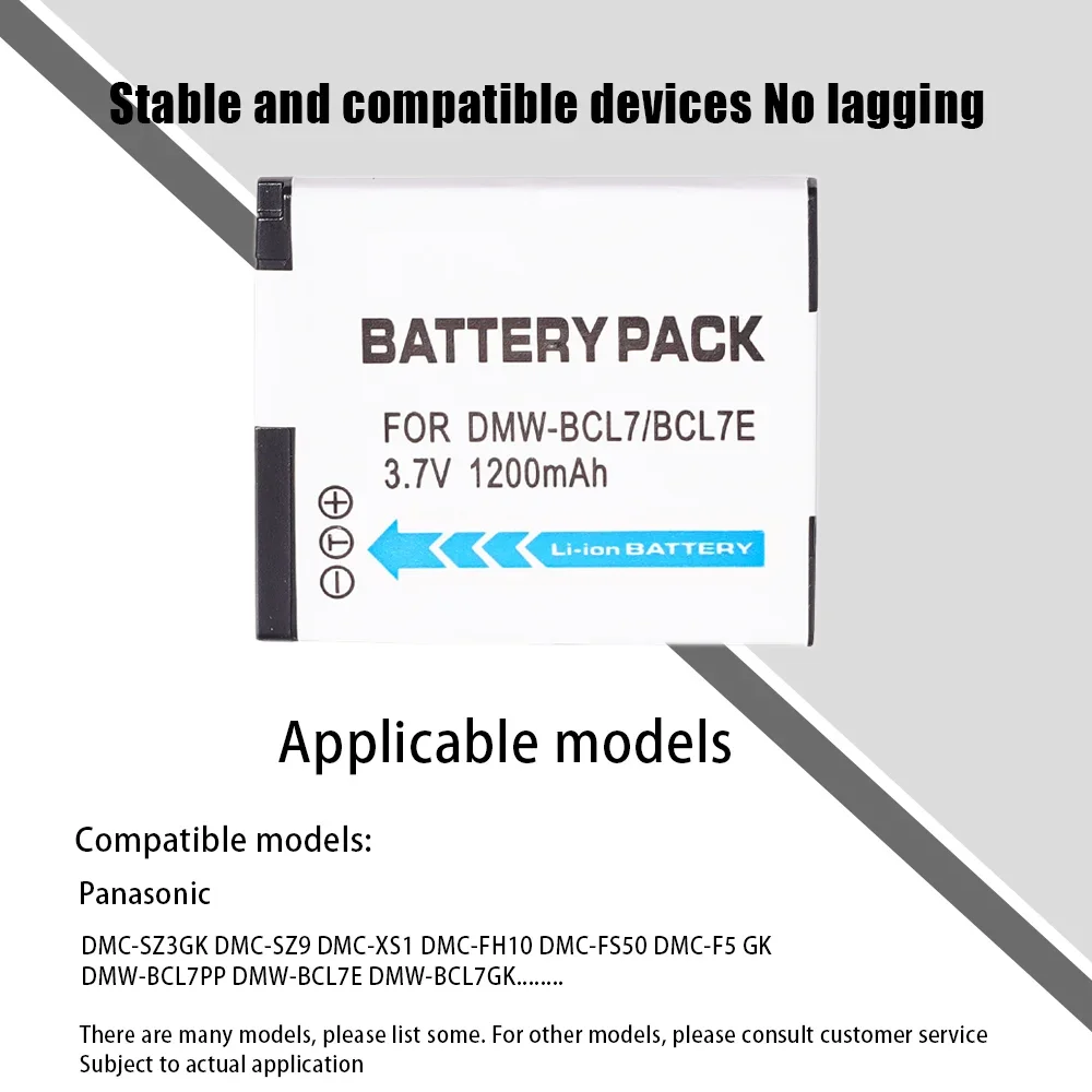 Akumulator do aparatu DMW-BCL7 1200mAH DMW-BCL7E Akumulator do Panasonic Lumix DMC-F5 FH10 FS50 SZ10 SZ9 SZ8 SZ3 XS3 XS1 — zdjęcie produktu 6