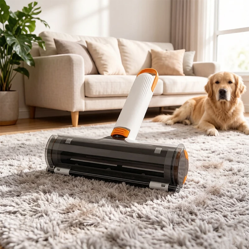 Multifunktionaler Tierhaarentferner: Tragbare, waschbare Haarentfernungsbürste, effizientes Haushalts-Hunde- und Katzenhaarroller-Werkzeug – Detail 4
