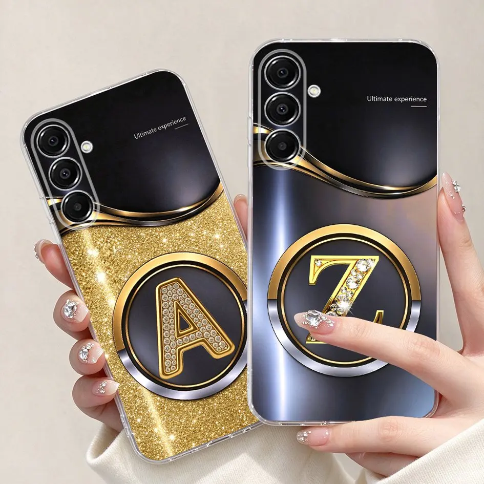For Samsung Galaxy A27 A37 5G Case SM-A276B A376B Fashion Initials Letters Soft Silicone Cover For Samsung A57 A576B Phone Cases