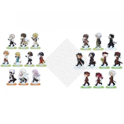 Game Mori Ogai Dazai Osamu Nakahara Chuya Akiko Yosano Acrylic Stand Doll Anime Fyodor·D Nikolai·G Mini Figure Cosplay Toy Gift