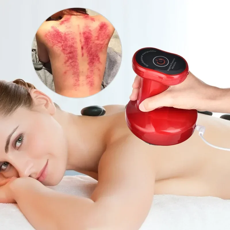 Body Scraping Massage Smart Electric Vacuum Cupping Heating Suction Cup Device Back Neck Arm Massger Anti-cellulite Fat Infrared